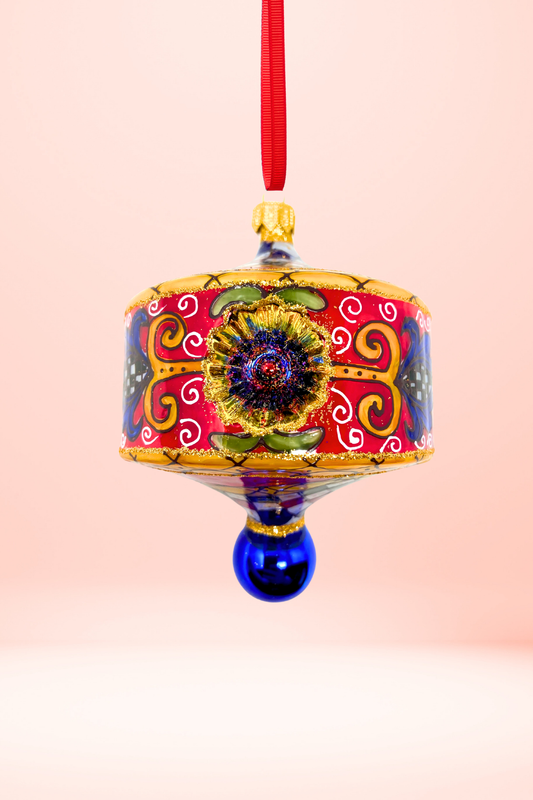 Scacchiera Lantern Glass Christmas Ornament - Southlake Paws