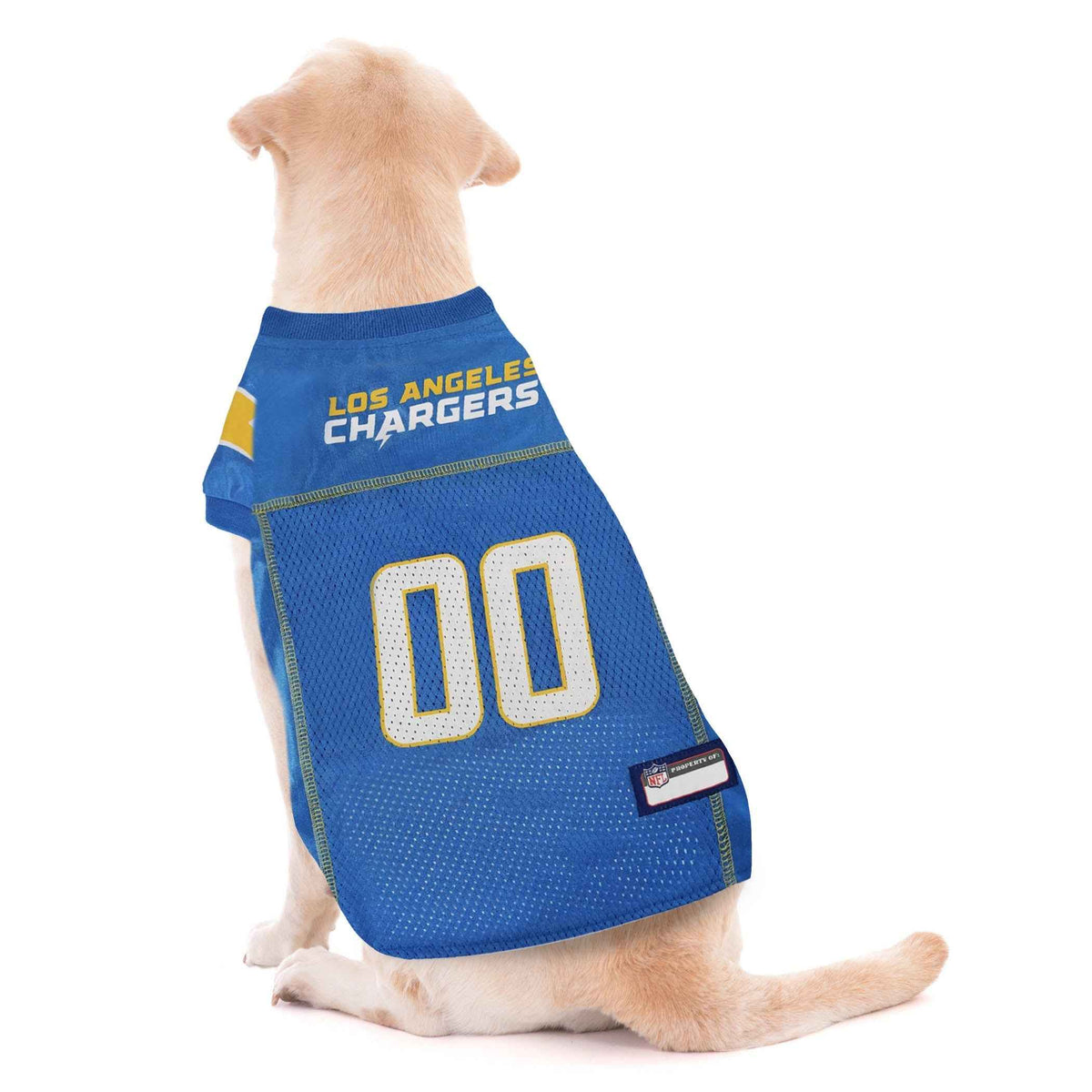 NFL Los Angeles Chargers Striped Mesh Dog Jersey