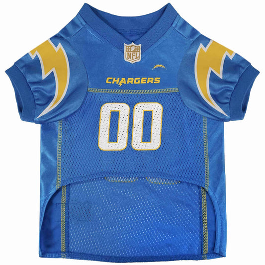 NFL Los Angeles Chargers Striped Mesh Dog Jersey