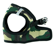 Parisian Pet 'Step-In Harness' for Dogs & Cats – Comfortable Camo Harness, Adjustable Fit for Small & Large Pets, Green