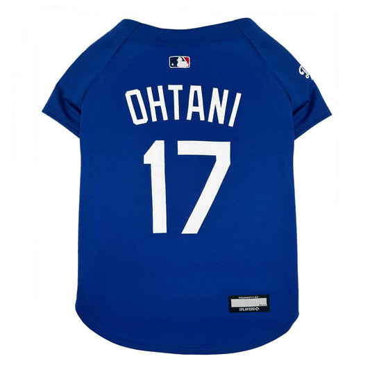 MLB Los Angeles Dodgers Shohei Ohtani Blue Mesh Dog Jersey