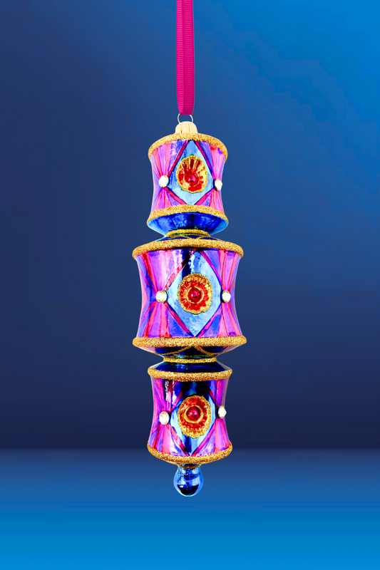 Showgirl Dazzler Glass Ornament - Southlake Paws