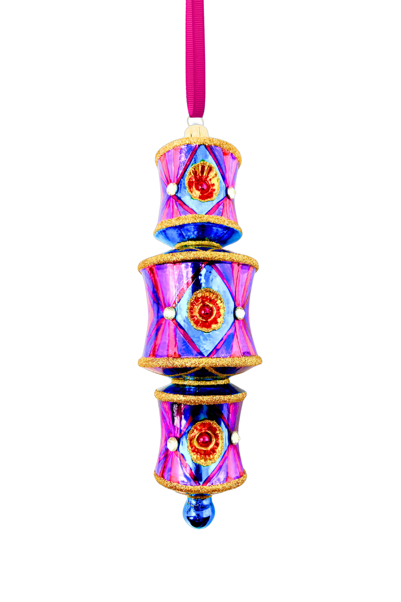 Showgirl Dazzler Glass Ornament - Southlake Paws