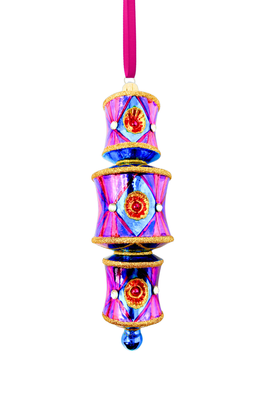 Showgirl Dazzler Glass Ornament - Southlake Paws