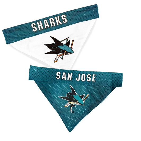 San Jose Sharks Reversible Dog Bandana