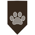 Load image into Gallery viewer, Pet and Dog Bandana Screen Printed, "Chevron Paw"
