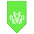 Load image into Gallery viewer, Pet and Dog Bandana Screen Printed, "Chevron Paw"
