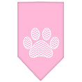 Load image into Gallery viewer, Pet and Dog Bandana Screen Printed, "Chevron Paw"
