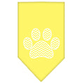 Load image into Gallery viewer, Pet and Dog Bandana Screen Printed, "Chevron Paw"
