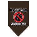 Load image into Gallery viewer, Pet and Dog Bandana Screen Printed, "Backyard Security"
