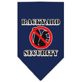 Load image into Gallery viewer, Pet and Dog Bandana Screen Printed, "Backyard Security"
