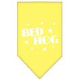 Load image into Gallery viewer, Pet and Dog Bandana Screen Printed, "Bed Hog"

