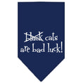 Load image into Gallery viewer, Halloween Pet and Dog Bandana Screen Printed, "Black Cats are Bad Luck"
