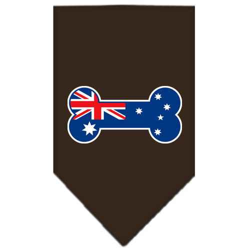 Pet and Dog Bandana Screen Printed, "Bone Shaped Australian Flag"