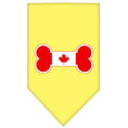 Load image into Gallery viewer, Pet and Dog Bandana Screen Printed, "Bone Shaped Canadian Flag"

