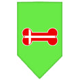 Load image into Gallery viewer, Pet and Dog Bandana Screen Printed, "Bone Shaped Denmark Flag"
