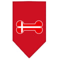 Load image into Gallery viewer, Pet and Dog Bandana Screen Printed, "Bone Shaped Denmark Flag"
