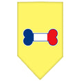 Load image into Gallery viewer, Pet and Dog Bandana Screen Printed, "Bone Shaped France Flag"
