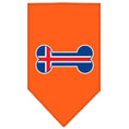 Load image into Gallery viewer, Pet and Dog Bandana Screen Printed, "Bone Shaped Iceland Flag"
