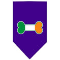 Load image into Gallery viewer, Pet and Dog Bandana Screen Printed, "Bone Shaped Flag Ireland"

