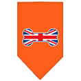 Load image into Gallery viewer, Pet and Dog Bandana Screen Printed, "Bone Shaped UK Flag"
