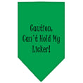 Load image into Gallery viewer, Pet and Dog Bandana Screen Printed, "Caution: Can't Hold My Licker"
