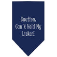 Load image into Gallery viewer, Pet and Dog Bandana Screen Printed, "Caution: Can't Hold My Licker"
