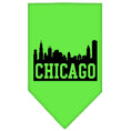 Load image into Gallery viewer, Pet and Dog Bandana Screen Printed, "Chicago Skyline"
