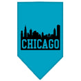 Load image into Gallery viewer, Pet and Dog Bandana Screen Printed, "Chicago Skyline"
