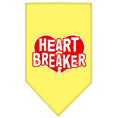 Load image into Gallery viewer, Pet and Dog Bandana Screen Printed, "Heart Breaker"
