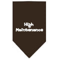 Load image into Gallery viewer, Pet and Dog Bandana Screen Printed, "High Maintenance"
