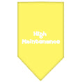 Load image into Gallery viewer, Pet and Dog Bandana Screen Printed, "High Maintenance"
