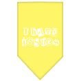 Load image into Gallery viewer, Pet and Dog Bandana Screen Printed, "I Have Issues"
