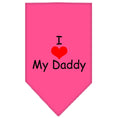 Load image into Gallery viewer, Pet and Dog Bandana Screen Printed, "I Love My Daddy"
