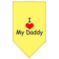 Load image into Gallery viewer, Pet and Dog Bandana Screen Printed, "I Love My Daddy"
