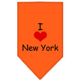 Load image into Gallery viewer, Pet and Dog Bandana Screen Printed, "I Heart NY"
