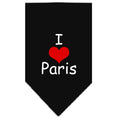 Load image into Gallery viewer, Pet and Dog Bandana Screen Printed, "I Love Paris"
