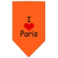 Load image into Gallery viewer, Pet and Dog Bandana Screen Printed, "I Love Paris"

