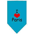 Load image into Gallery viewer, Pet and Dog Bandana Screen Printed, "I Love Paris"
