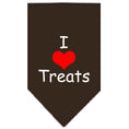 Load image into Gallery viewer, Pet and Dog Bandana Screen Printed, "I Love Treats"
