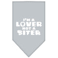 Load image into Gallery viewer, Pet and Dog Bandana Screen Printed,  "I'm a Lover, Not A Biter"
