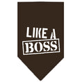 Load image into Gallery viewer, Pet and Dog Bandana Screen Printed, "Like A Boss"
