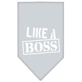 Load image into Gallery viewer, Pet and Dog Bandana Screen Printed, "Like A Boss"
