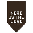 Load image into Gallery viewer, Pet and Dog Bandana Screen Printed, "Nerd Is The Word"
