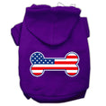 Load image into Gallery viewer, Pet Hoodie "Bone Shaped American Flag"
