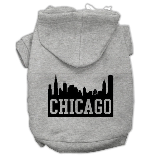Pet Hoodie "Chicago Skyline"