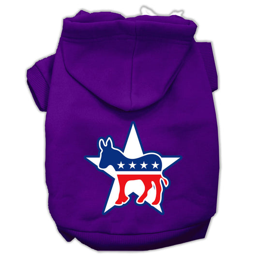 Pet Hoodie Screen Printed, "Democrat"