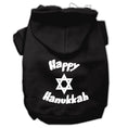 Load image into Gallery viewer, Hanukkah Pet Hoodie Screen Printed, "Happy Hanukkah"
