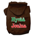 Load image into Gallery viewer, Pet Dog & Cat Hoodie Screen Printed, "Hyvaa Joulua"
