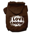 Load image into Gallery viewer, I Love Snow Christmas Pet Hoodie
